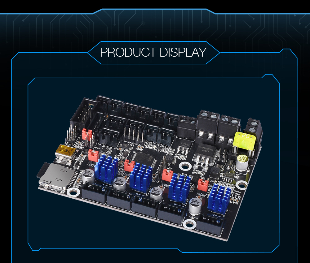 BIGTREETECH SKR MINI E3 V2.0 32bit For Ender 3 - SoluNOiD.dk